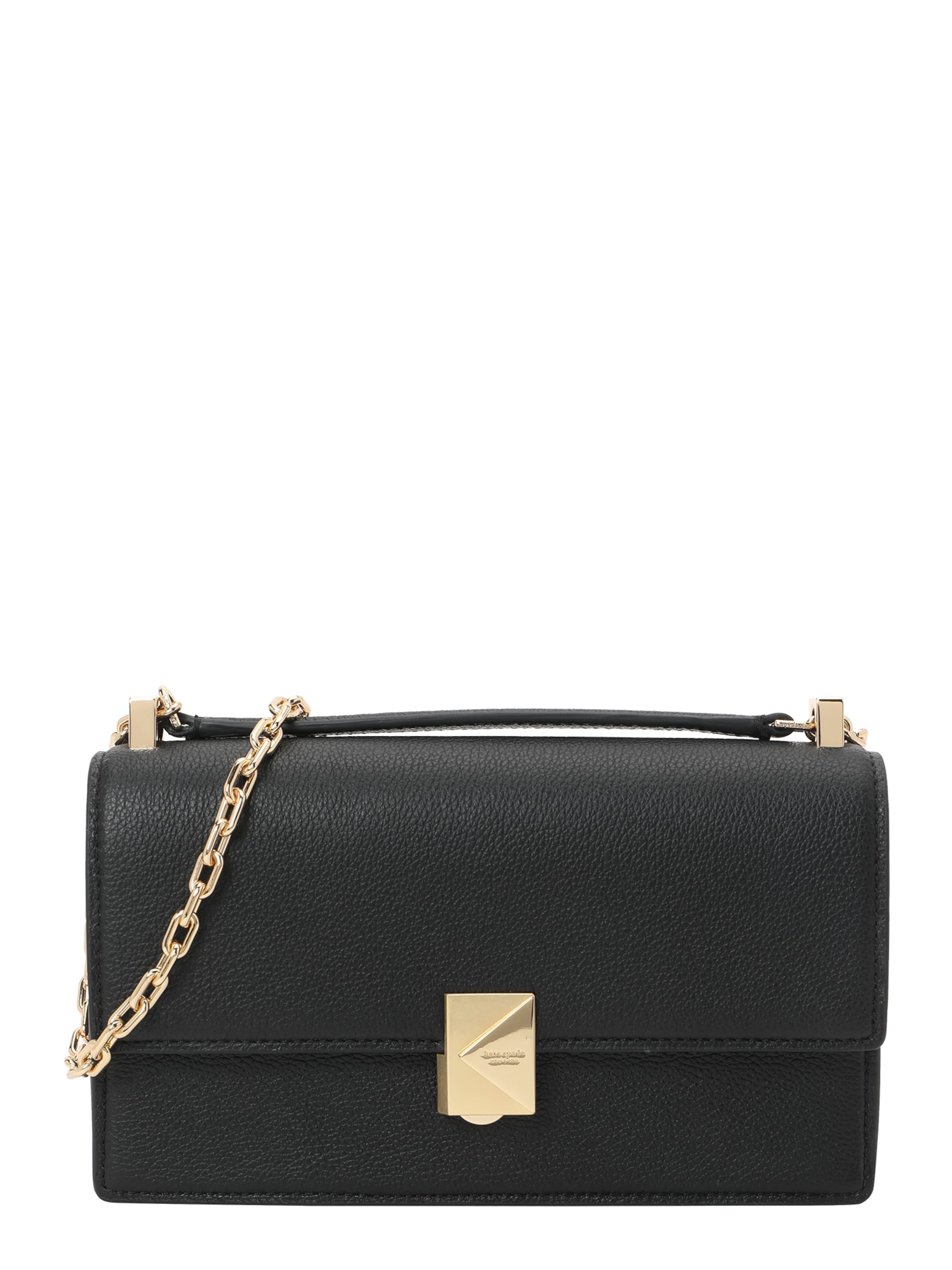 juoda Kate Spade Rankinė su ilgu dirželiu 'Deco Mini Flap Chain Crossbody': priekis