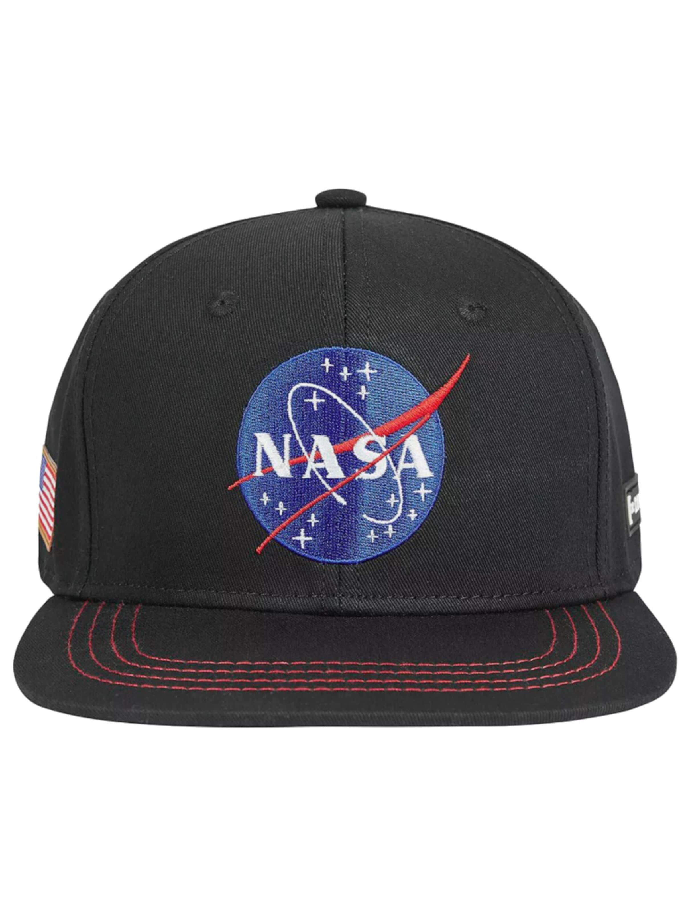Capslab Cap 'Space Mission NASA' in Black: front