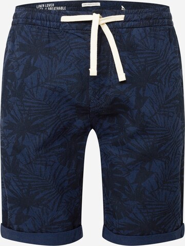 TOM TAILOR DENIM Chino in Blauw: voorkant