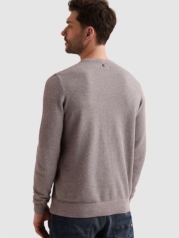 PME Legend - Jersey 'Pullover in cotton/modal with ribbed collar' en lila