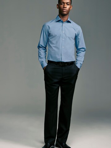 Next - Ajuste estrecho Camisa en azul