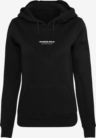 Merchcode Sweatshirt 'Unlimited Skills' in Black: front