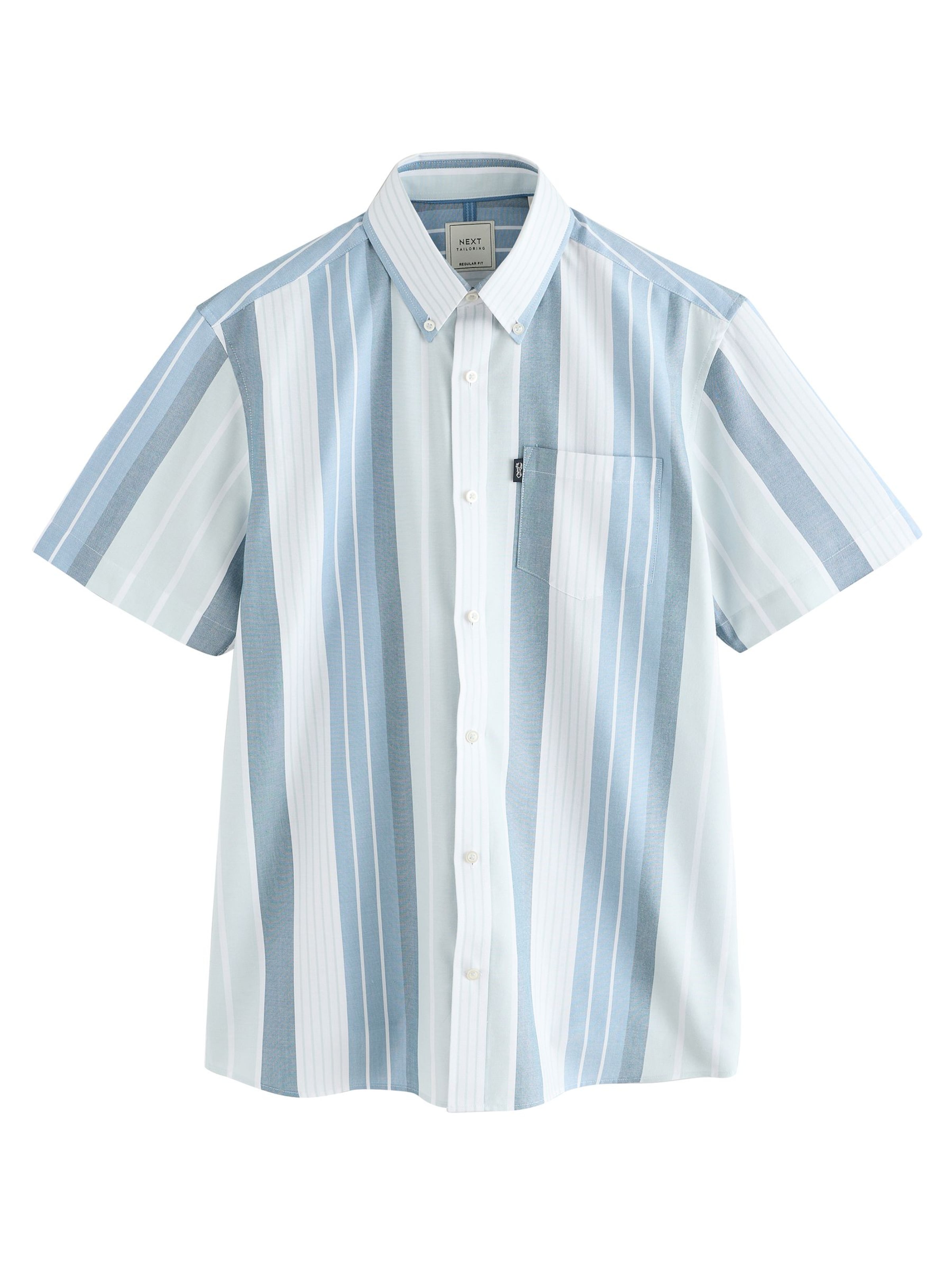 Next Regular fit Πουκάμισο σε μπλε: μπροστά
