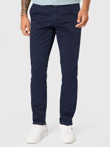 Coupe slim Pantalon chino 'Bleecker' TOMMY HILFIGER en bleu : devant