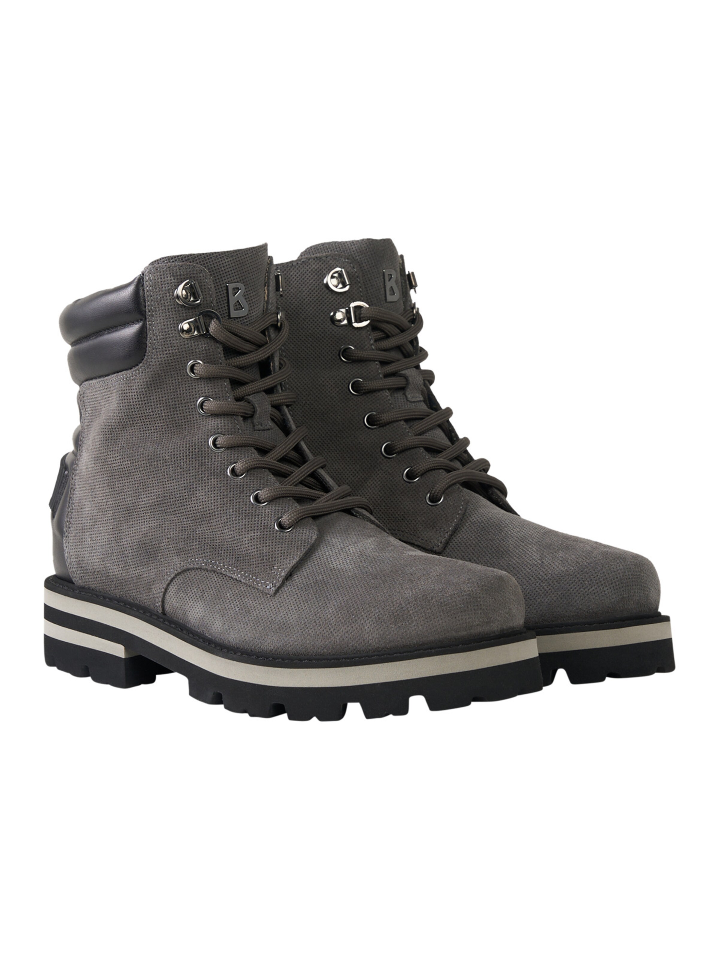 BOGNER Schnürstiefel in Grau