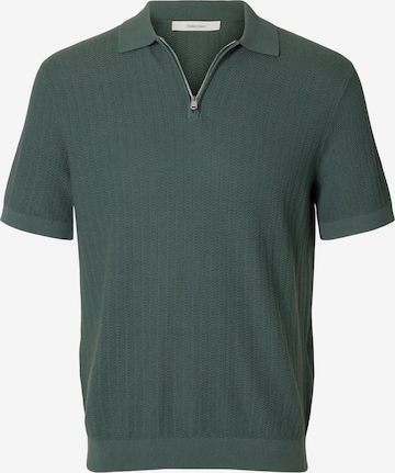 Pull-over 'SLHCran' SELECTED en vert : devant