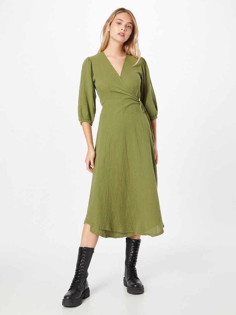 Women Clothing Kauf Dich Glücklich Shirt dresses Olive