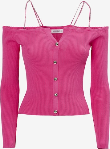 rožinė Influencer Kardiganas: priekis