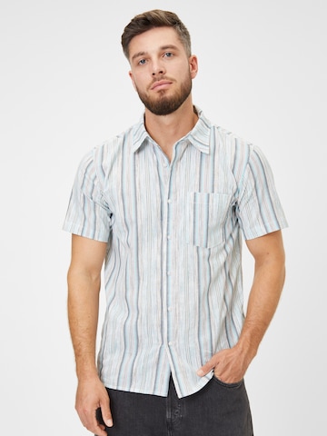 Coupe regular Chemise AÉROPOSTALE en blanc : devant