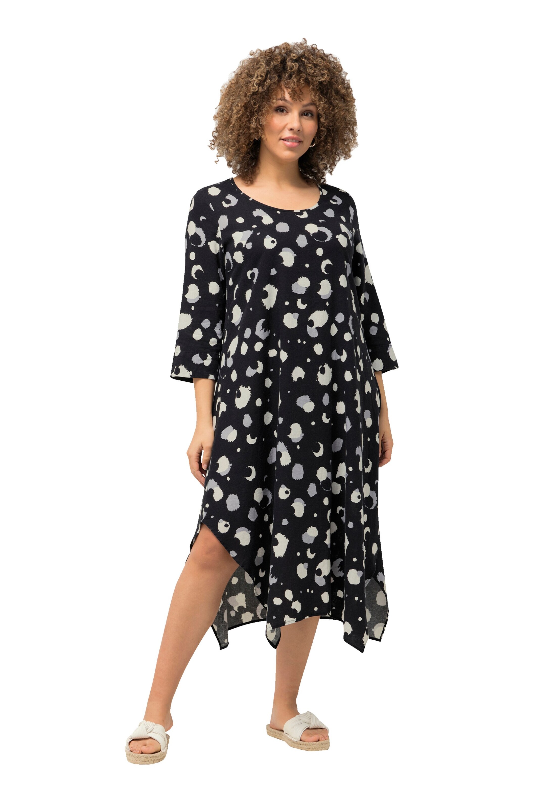 Ulla Popken Kleid in Schwarz: Vorderseite