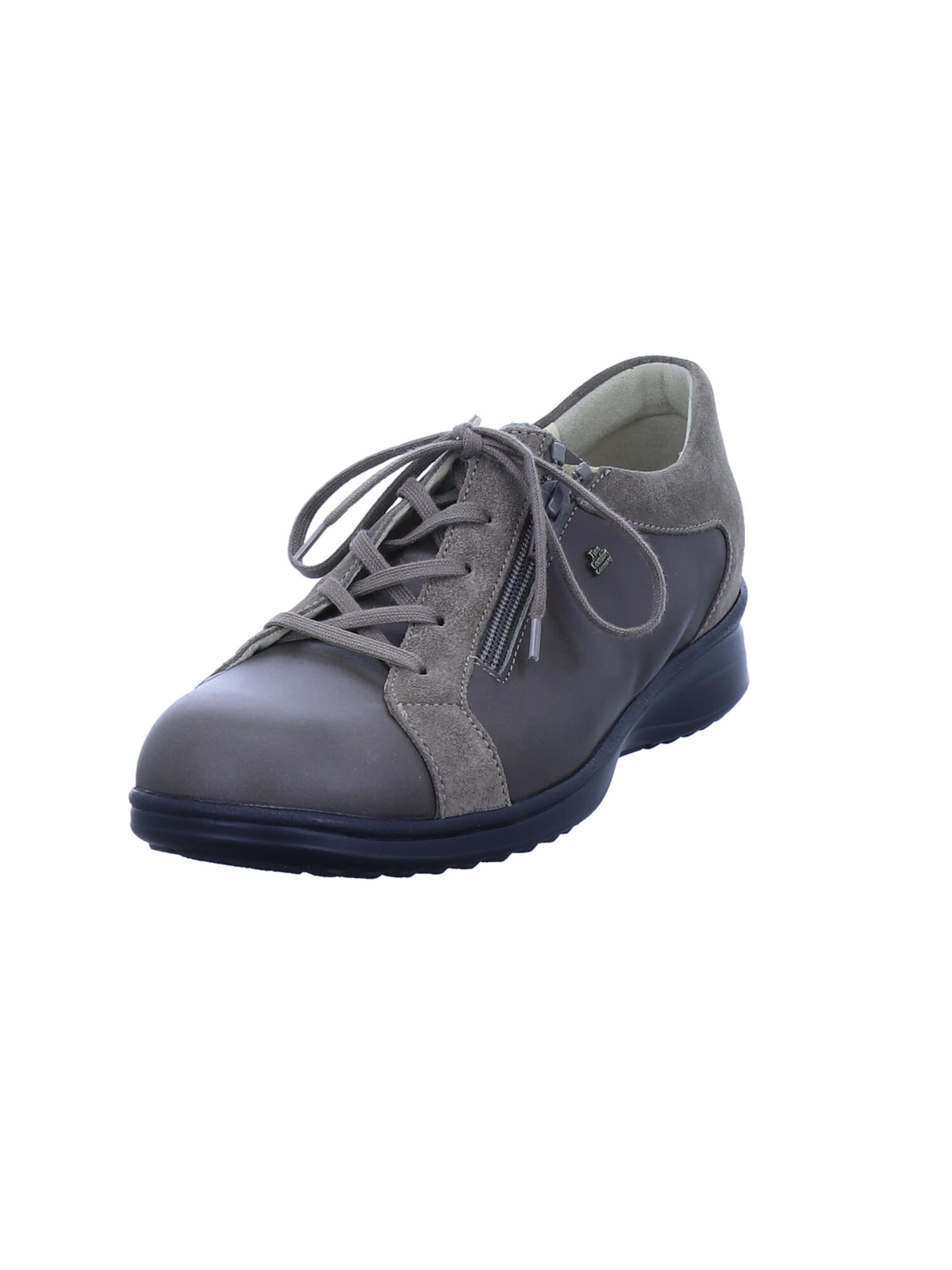 Finn Comfort Lace-Up Shoes 'BEXLEY' in Brown: front