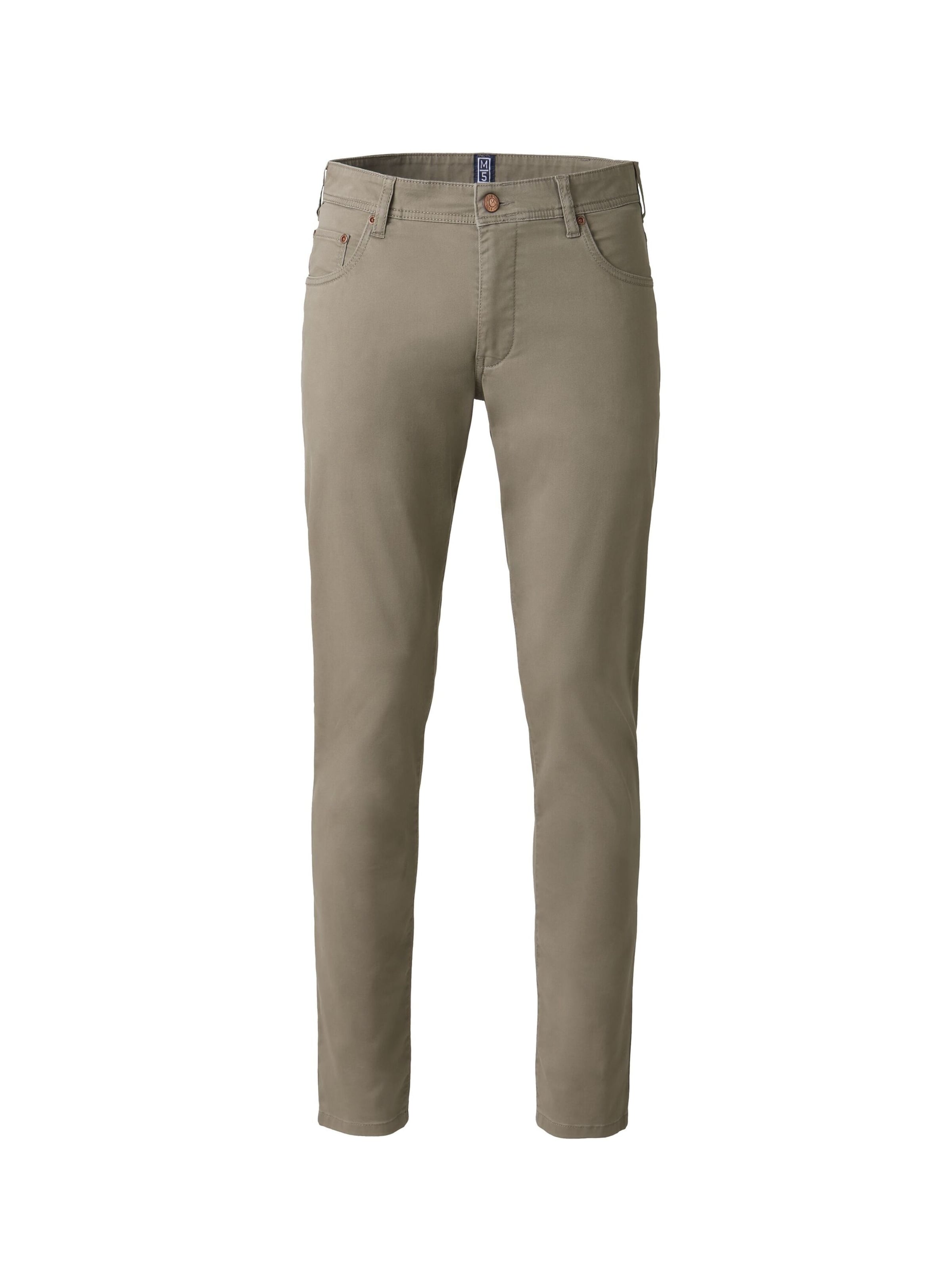 MEYER Regular Chino M5 Five Pocket in Weiß: Vorderseite