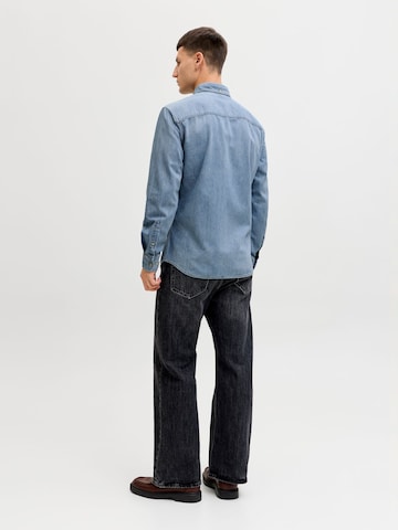 JACK & JONES - Ajuste regular Camisa 'JJEBROOK' en azul