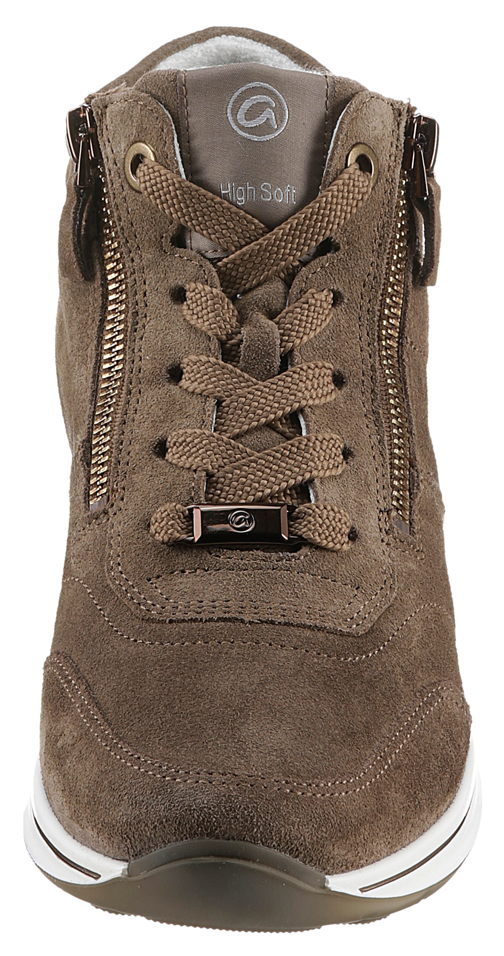 Baskets hautes ARA en marron