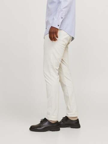 JACK & JONES Slimfit Παντελόνι τσίνο 'JPSTMarco JJFury' σε γκρι