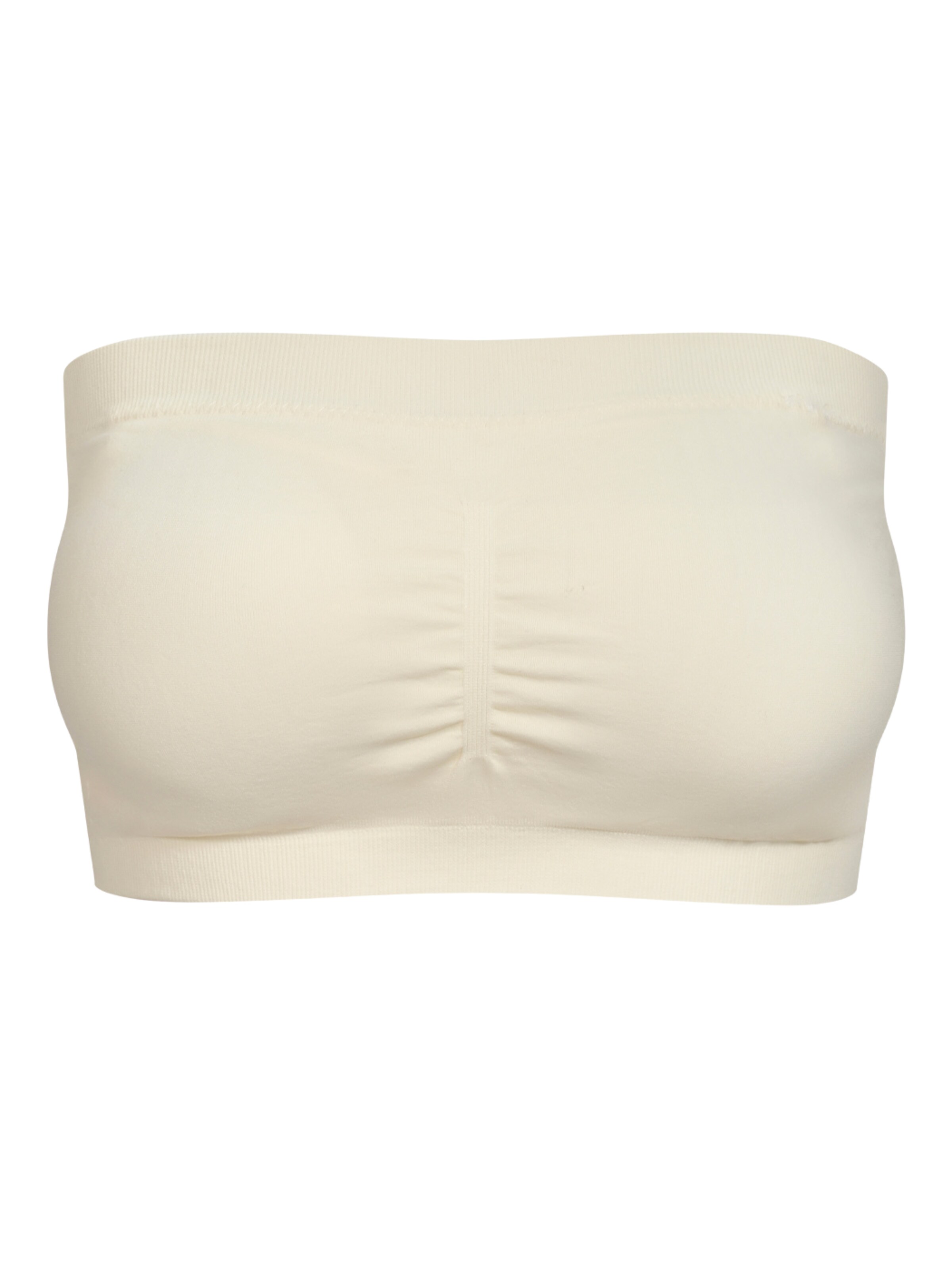 cfab by creamy fabrics Bandeau Bra in White