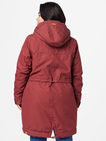 Ragwear Plus Between-seasons parka 'Canny' in Red