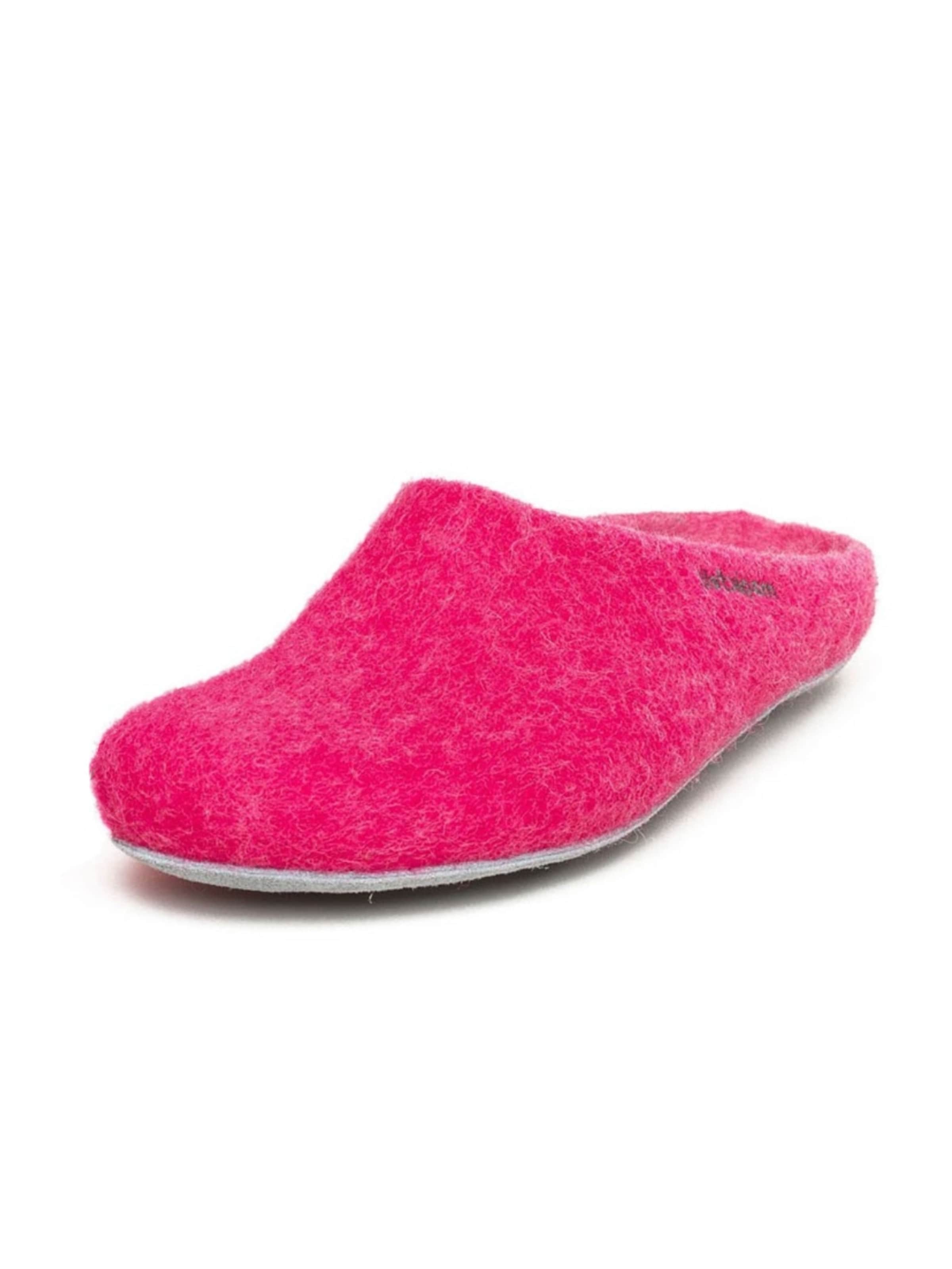 MagicFelt Slippers 'Filzpantoffel AP 701' in Pink: front