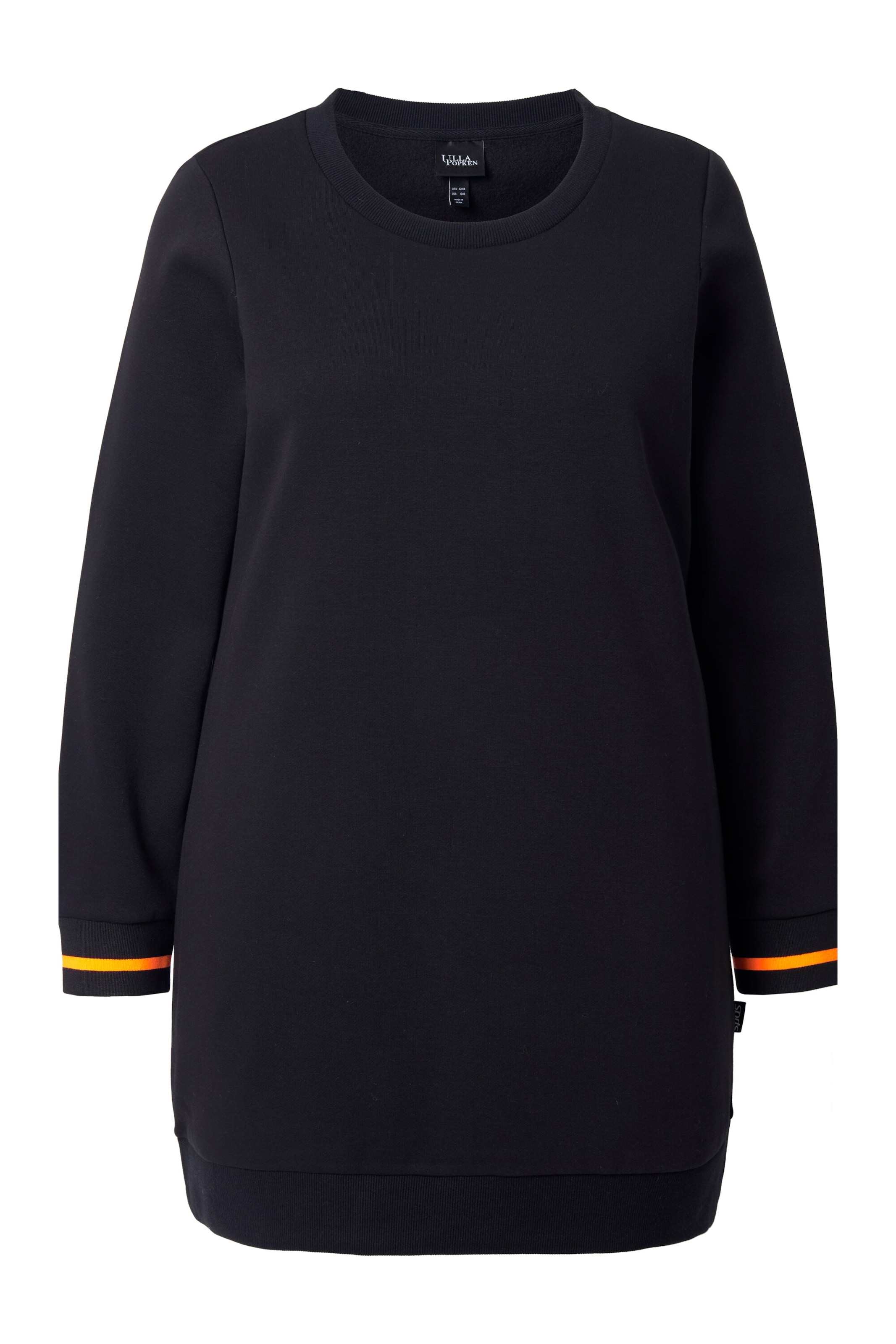 Ulla Popken Sweatshirt in Schwarz: Vorderseite