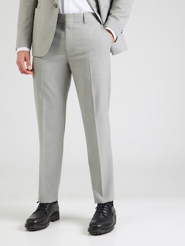 Michael Kors Regular Pleated Pants in Grey: front
