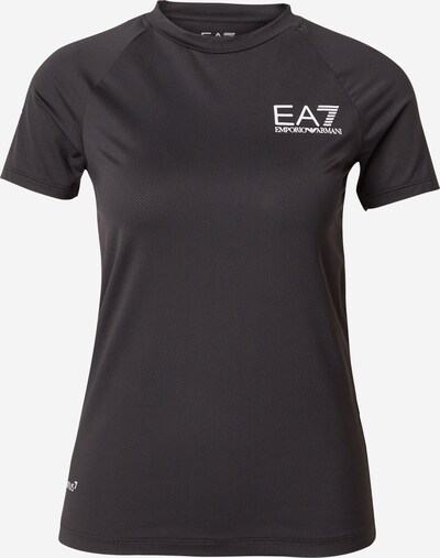 EA7 Emporio Armani T-shirt fonctionnel en noir / blanc, Vue avec produit