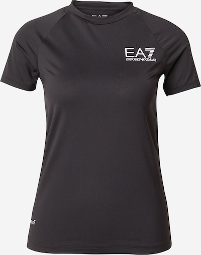 Tricou funcțional EA7 Emporio Armani pe negru / alb, Vizualizare produs