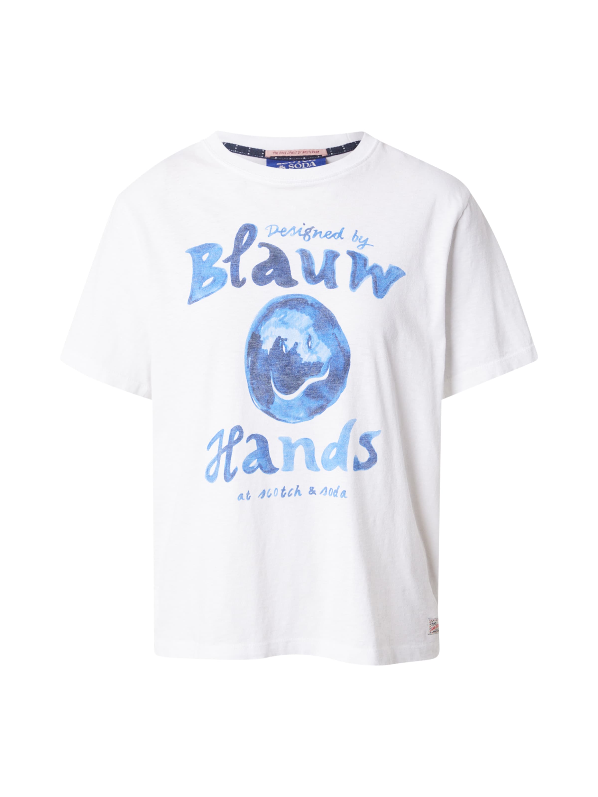 SCOTCH &amp; SODA Shirt in Wit: voorkant