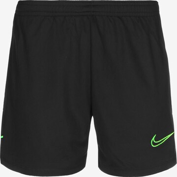 NIKE Workout Pants 'Academy 21' in Black: front