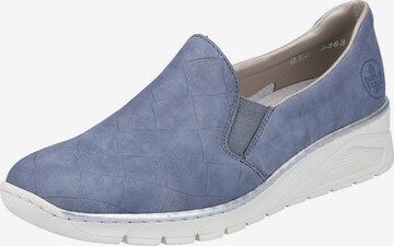 Chaussure basse Rieker en bleu : devant