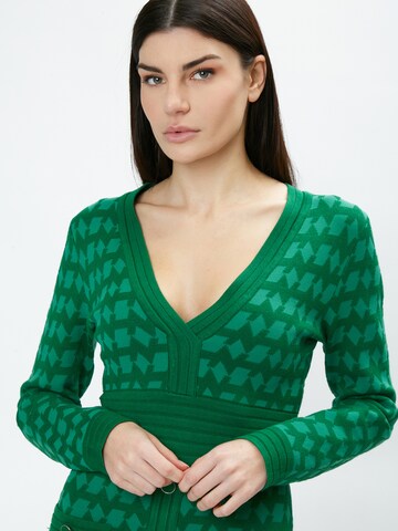 Influencer Knit dress in Green