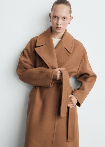MANGO Between-Seasons Coat 'Traviata' in Brown