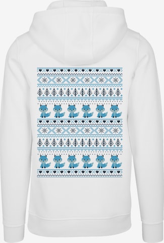 Sweat-shirt 'Christmas Fox' F4NT4STIC en blanc