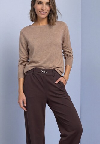 STREET ONE Regular Pants 'Amalia' in Brown