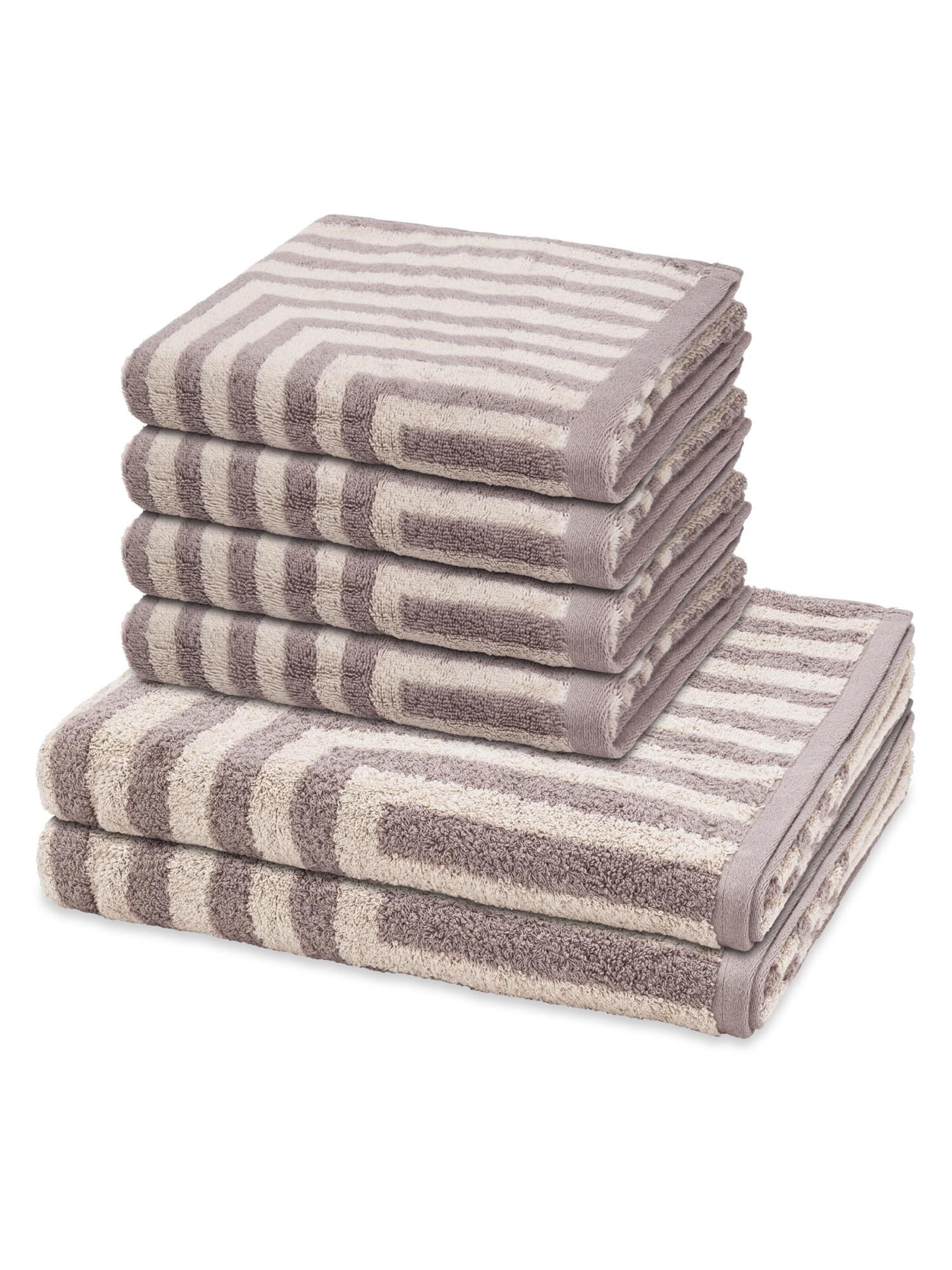 ROSS Towel 'Grafik' in Beige: front