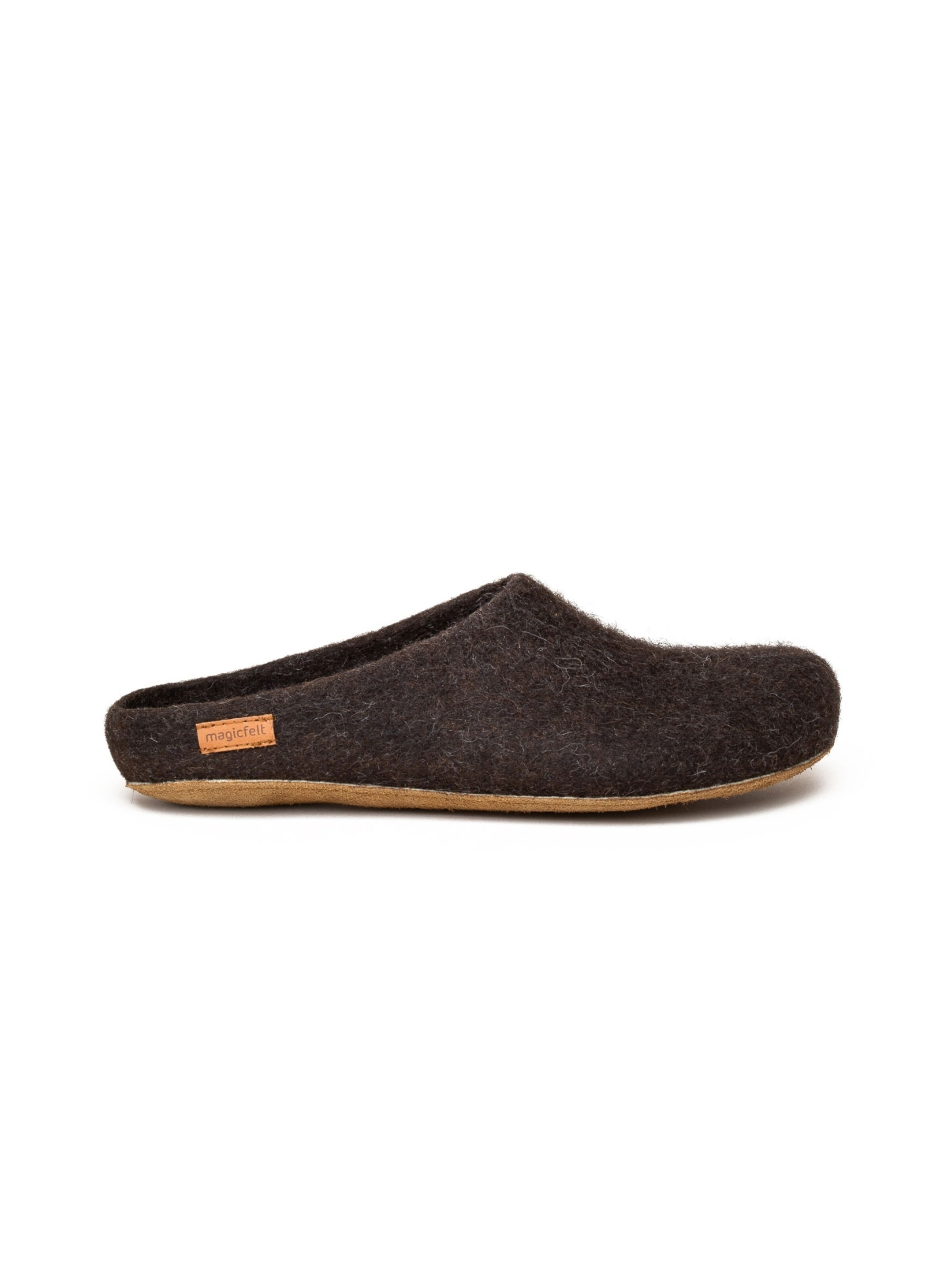 MagicFelt Slippers 'Filzpantoffel Magicfelt 713' in Brown