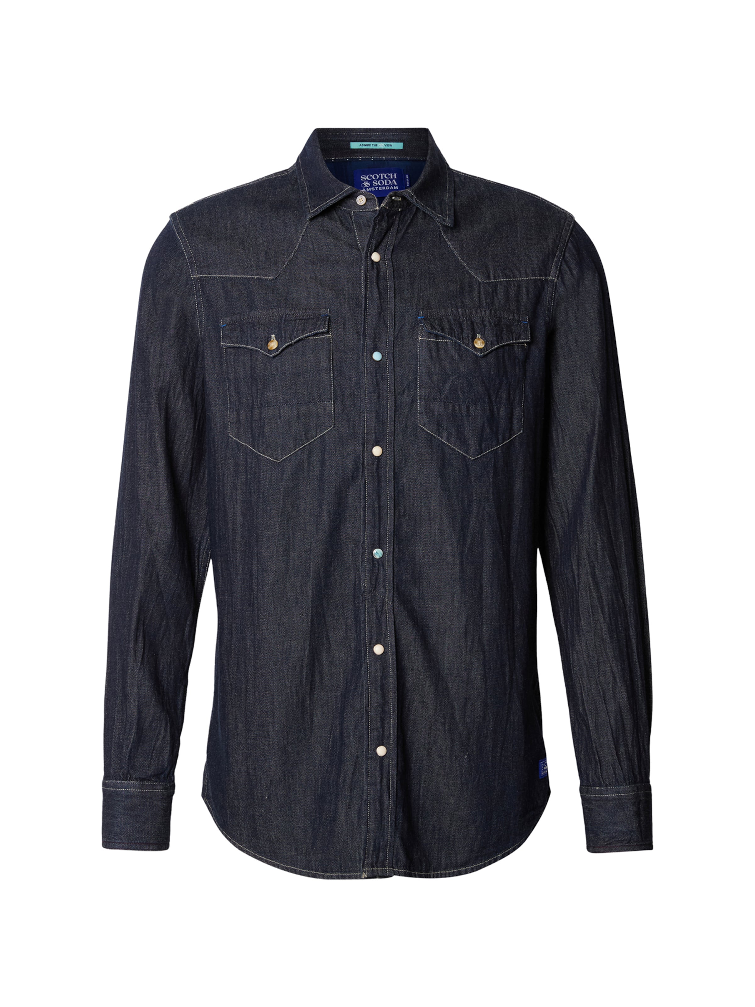 SCOTCH & SODA Regular Fit Paita värissä sininen: etupuoli