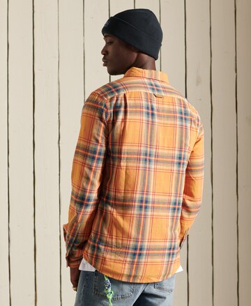 Superdry Regular fit Overhemd 'Heritage' in Oranje