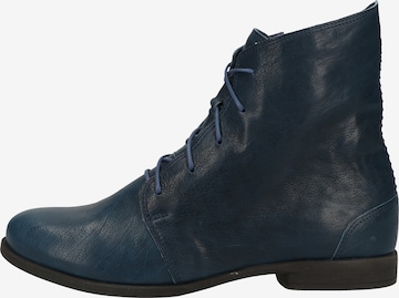 THINK! Lace-Up Ankle Boots in Blue