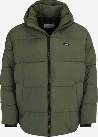 Calvin Klein Big & Tall Zimní bunda – zelená: přední strana
