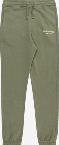Abercrombie & Fitch - Tapered Pantalón en verde: frente