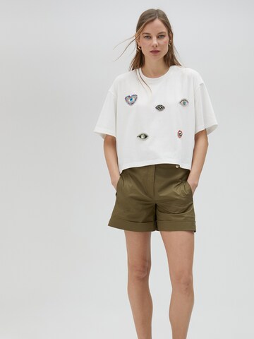 Top di Lola Casademunt in bianco: frontale