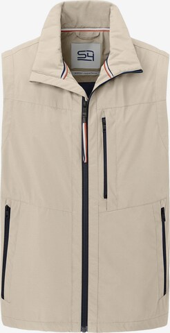 S4 Jackets Vest in Beige: front