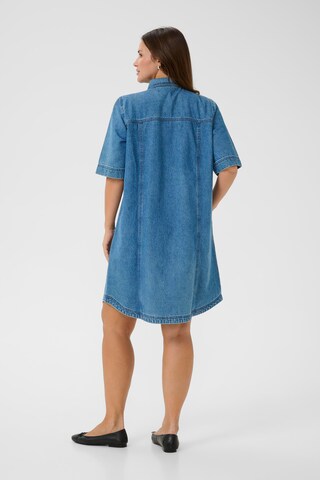 KAFFE CURVE Blusekjole 'KCvalia' i blå