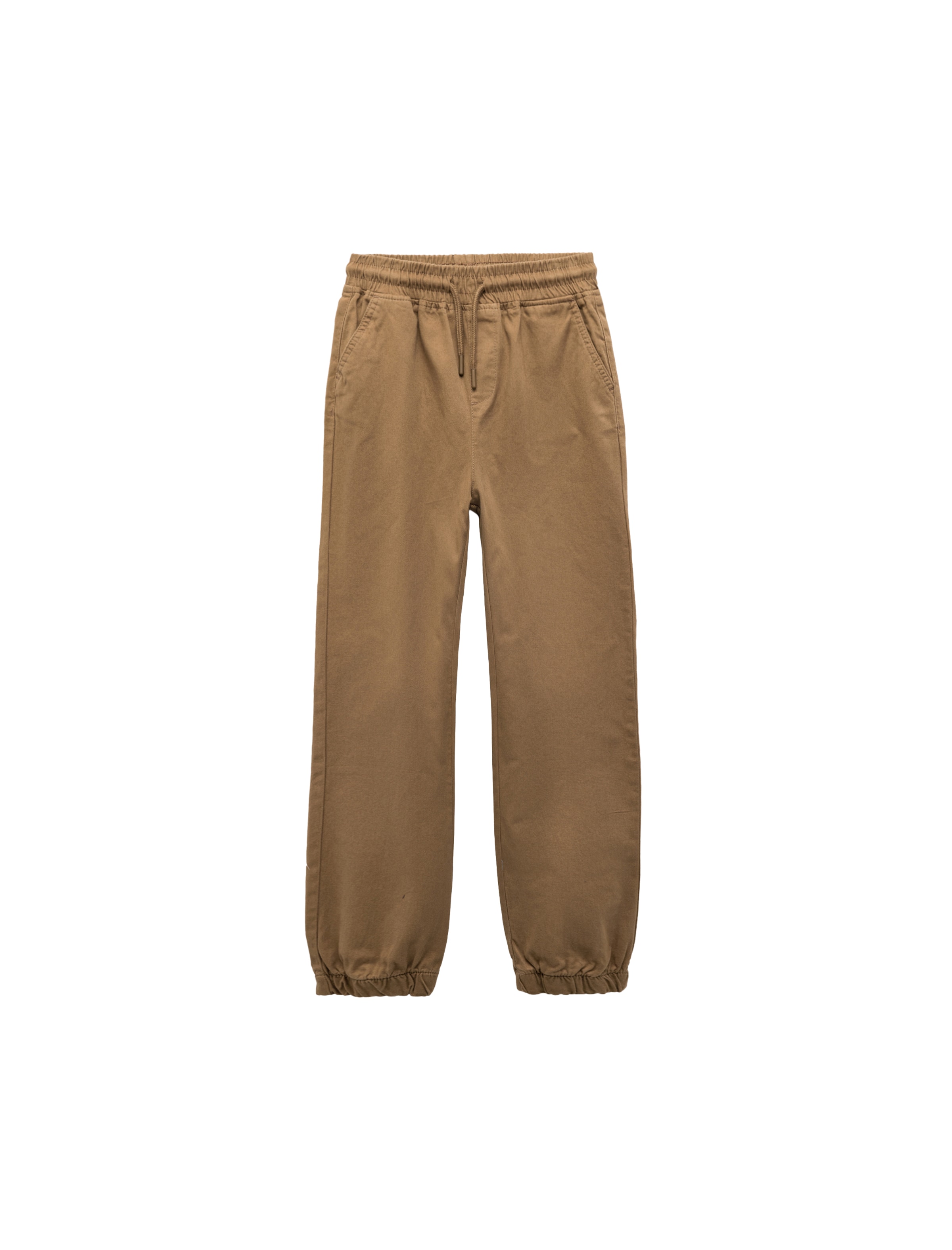 Koton Tapered Broek in Bruin: voorkant