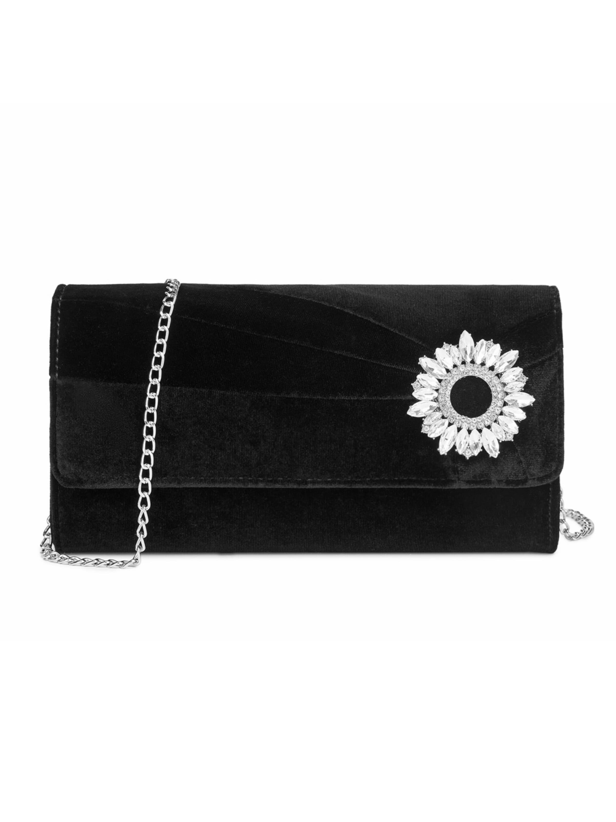 Miss Lulu Clutch‌‌‌‌ in Schwarz: Vorderseite