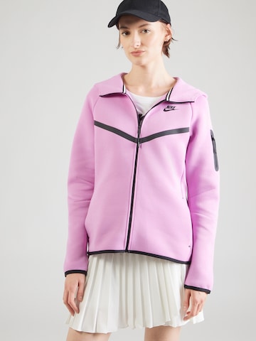 Nike Sportswear Суичъри с качулка 'TCH FLC 2' в розово: отпред