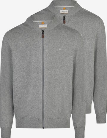 redmond Knit Cardigan 'Basic' in Grey: front