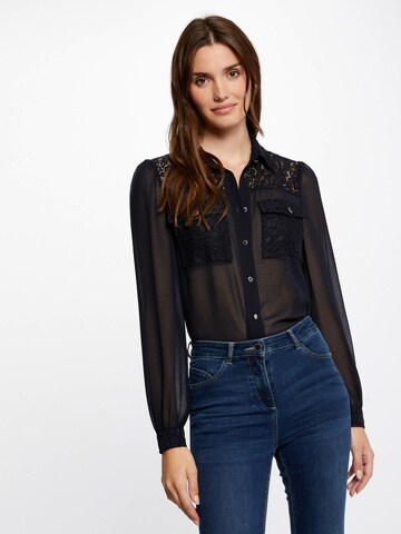 Morgan Blouse in Zwart: voorkant