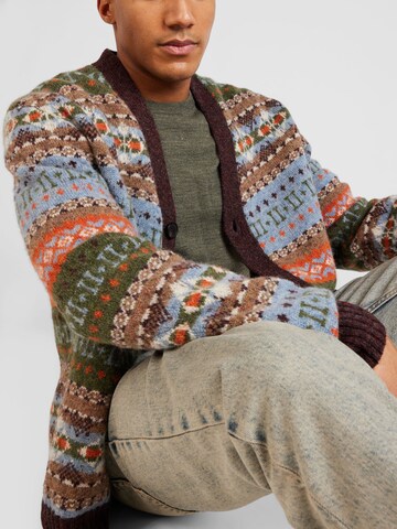 Les Deux Knit cardigan 'Hordur Fair Isle' in Mixed colours