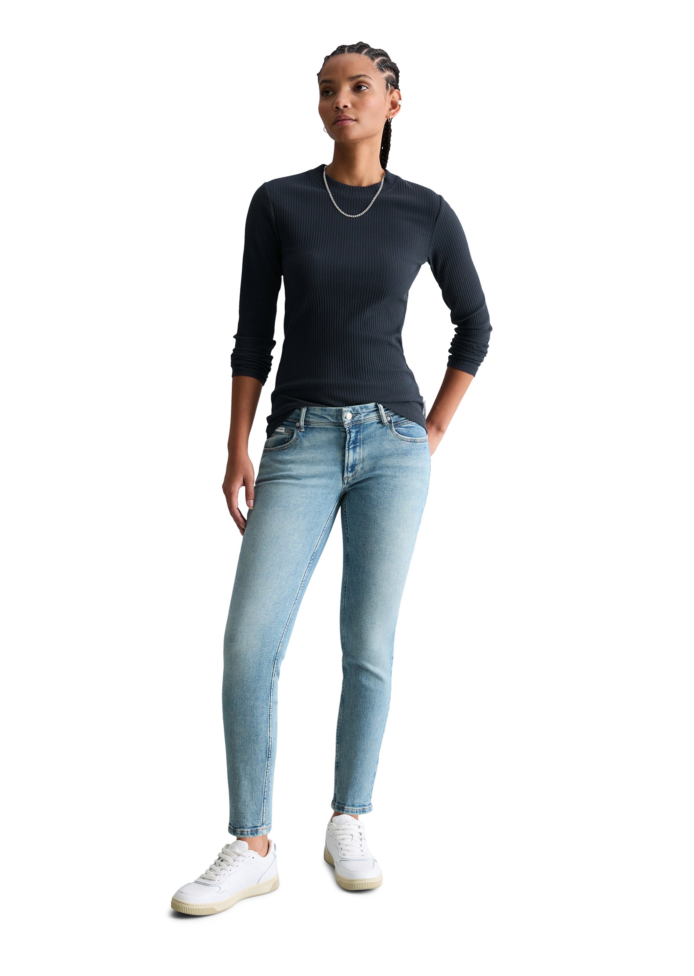 Marc O'Polo DENIM Slimfit Jeans 'Alva' in Blauw